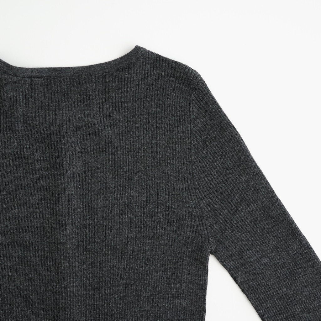 Silkwool Knit Cardigan #C/GRY [12620501]