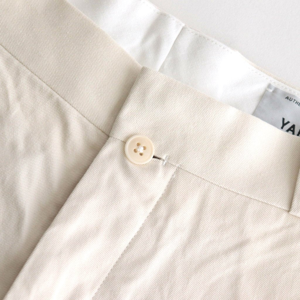 CHINO CLOTH PANTS WIDE #LIGHT BEIGE [12654]