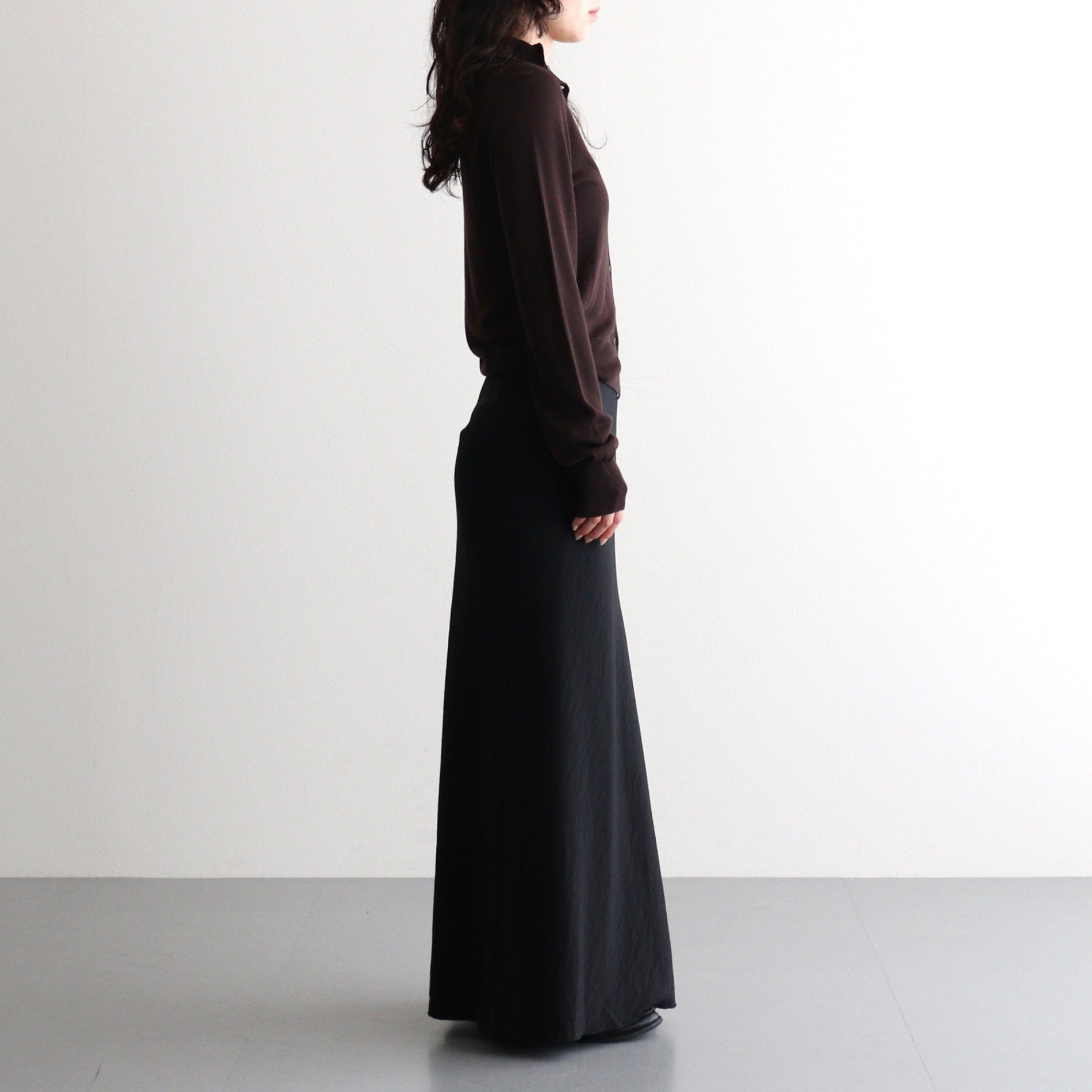 Washer Pencil Skirt #BLK [12610807]
