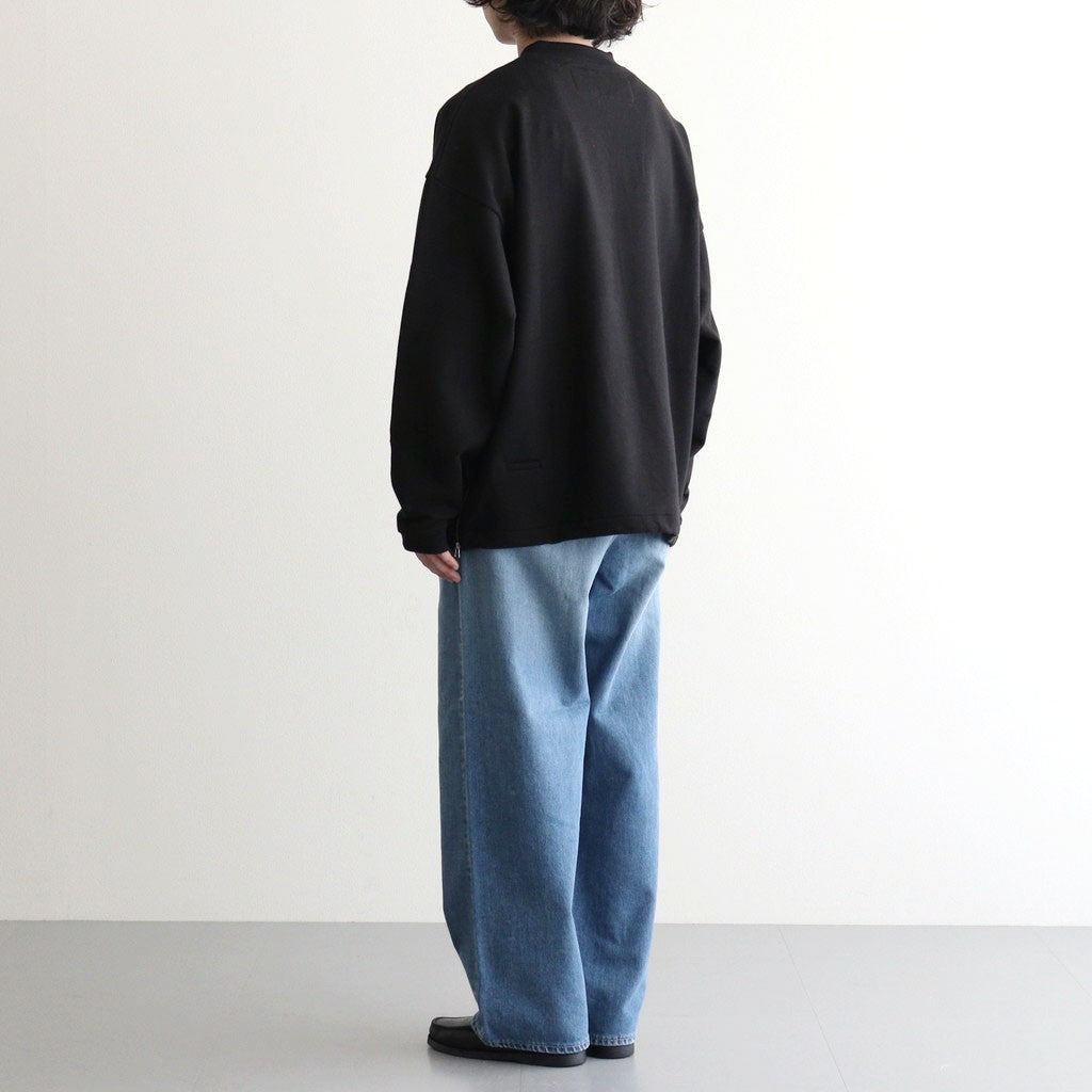 ハーフZipスウェットPO #BLACK [D226-T11101]