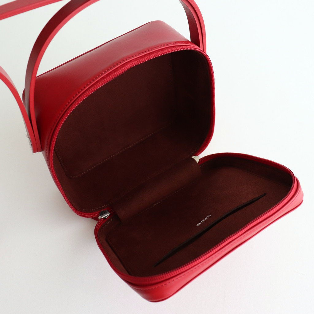 LEATHER SHOULDER BAG MADE BY AETA #RED [A25AB03AE]