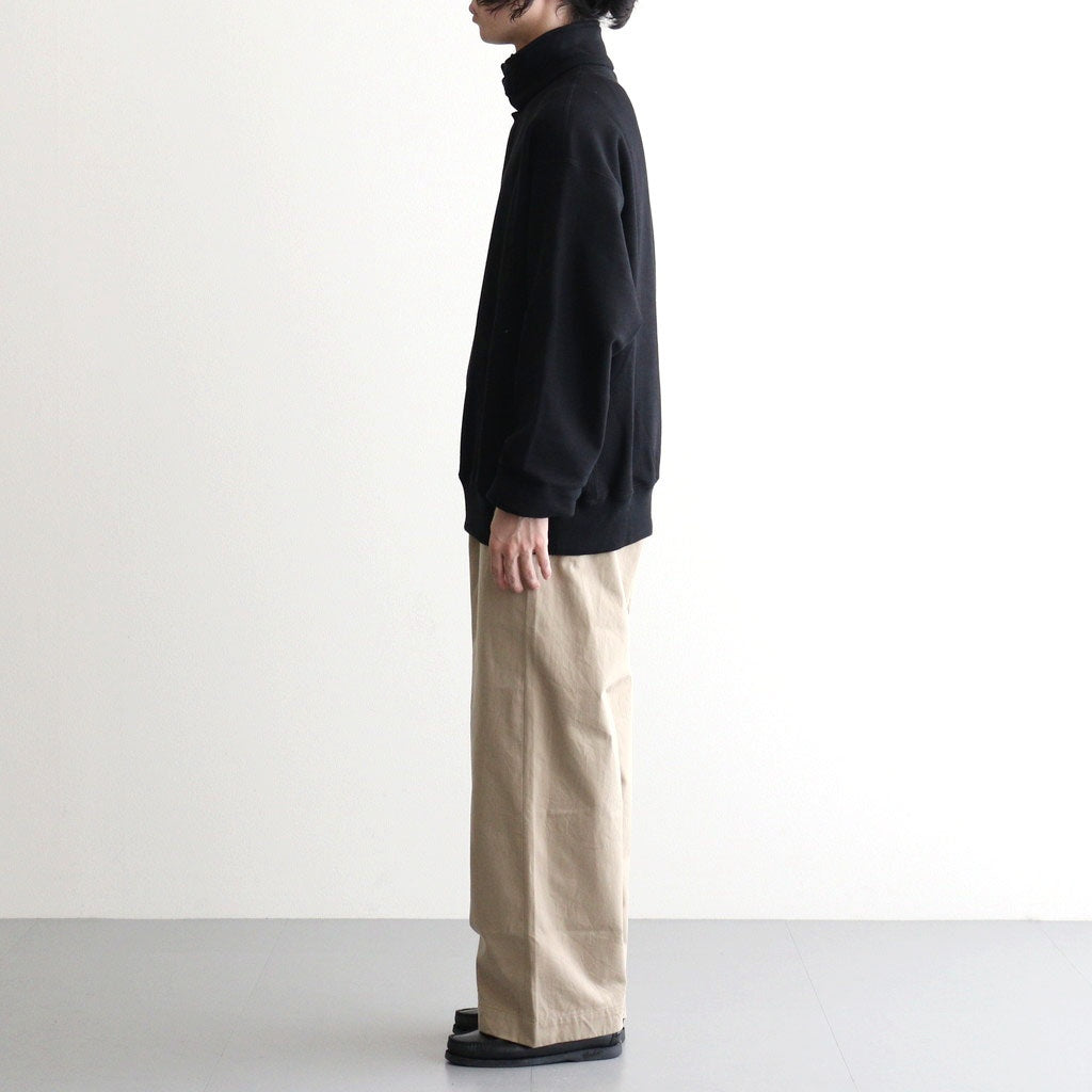 Half-Snap Sweatshirt #Black [OFH011PO61]