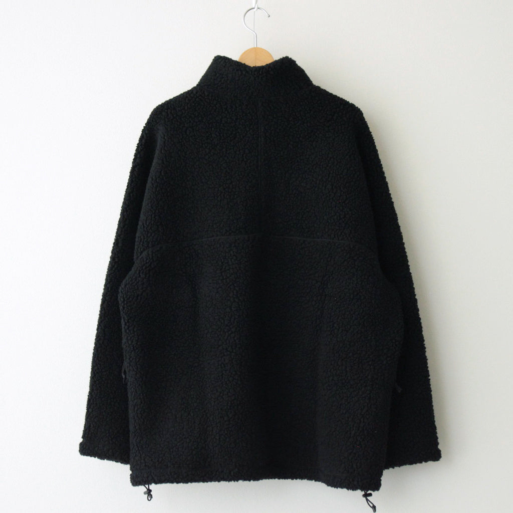 綿ウールボア ブルゾン #BLACK [HN-T018-051]