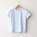 FRESCA SINGLE JERSEY TIGHT FIT T-SHIRT #SAX [KKAGGM0402]