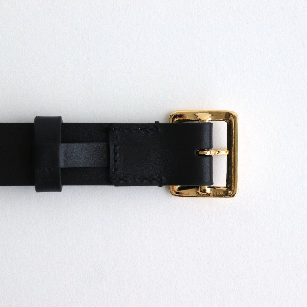 SQUARE BUCKLE BELT #BLACK [A00B06RP]