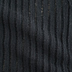 Rib Knit Sheer Shirt #BLACK [YK26SS01250S]