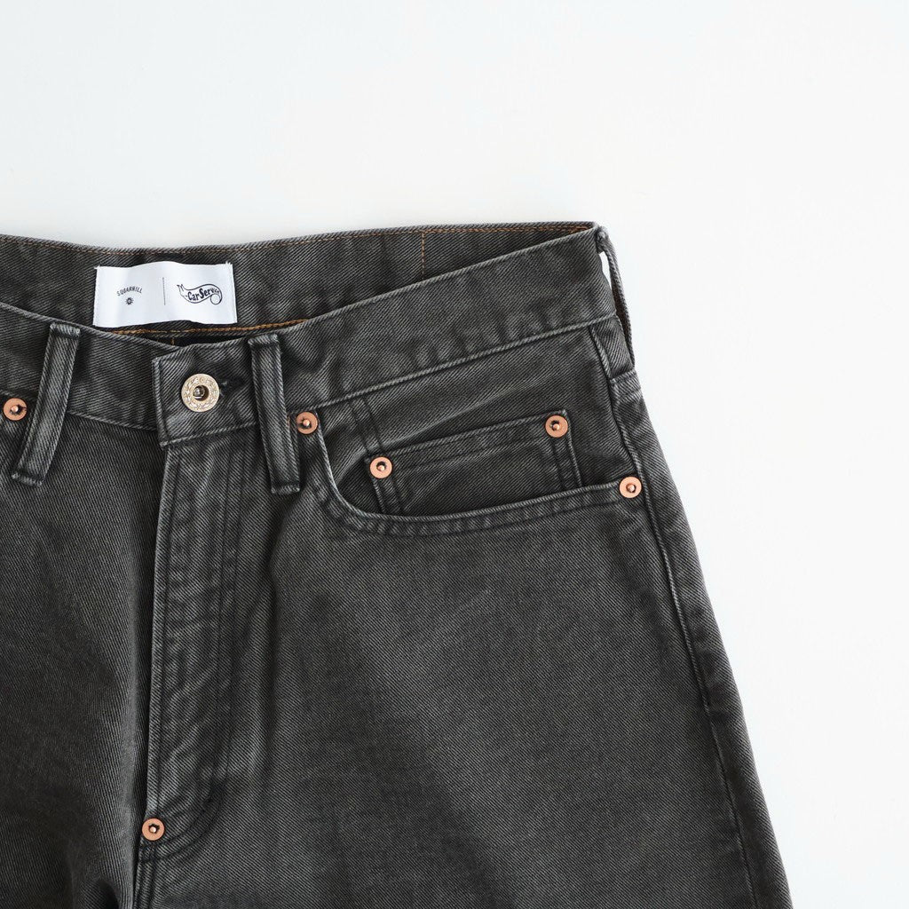 CS MODERN DENIM BUGGY SHORT CUT #GUNMETAL BLACK [26880405]