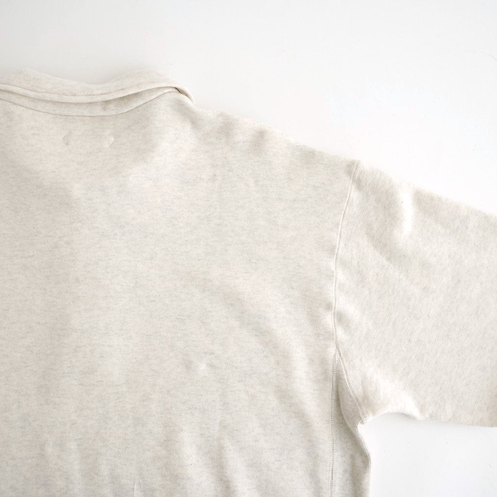Half-Snap Sweatshirt #Heather Gray [OFH011PO61]