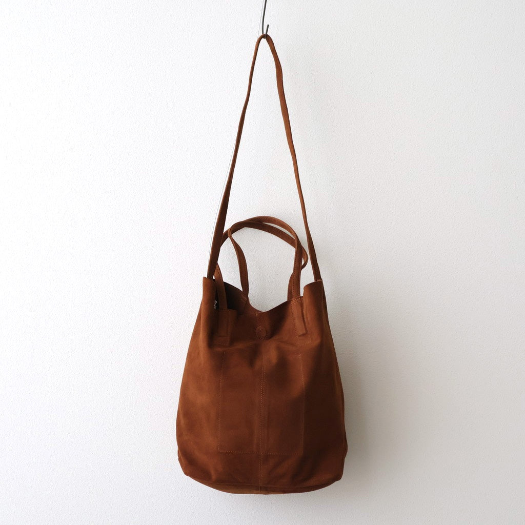 3WAY MIDIUM TOTE（OIL SUEDE） #BROWN [MS-1]