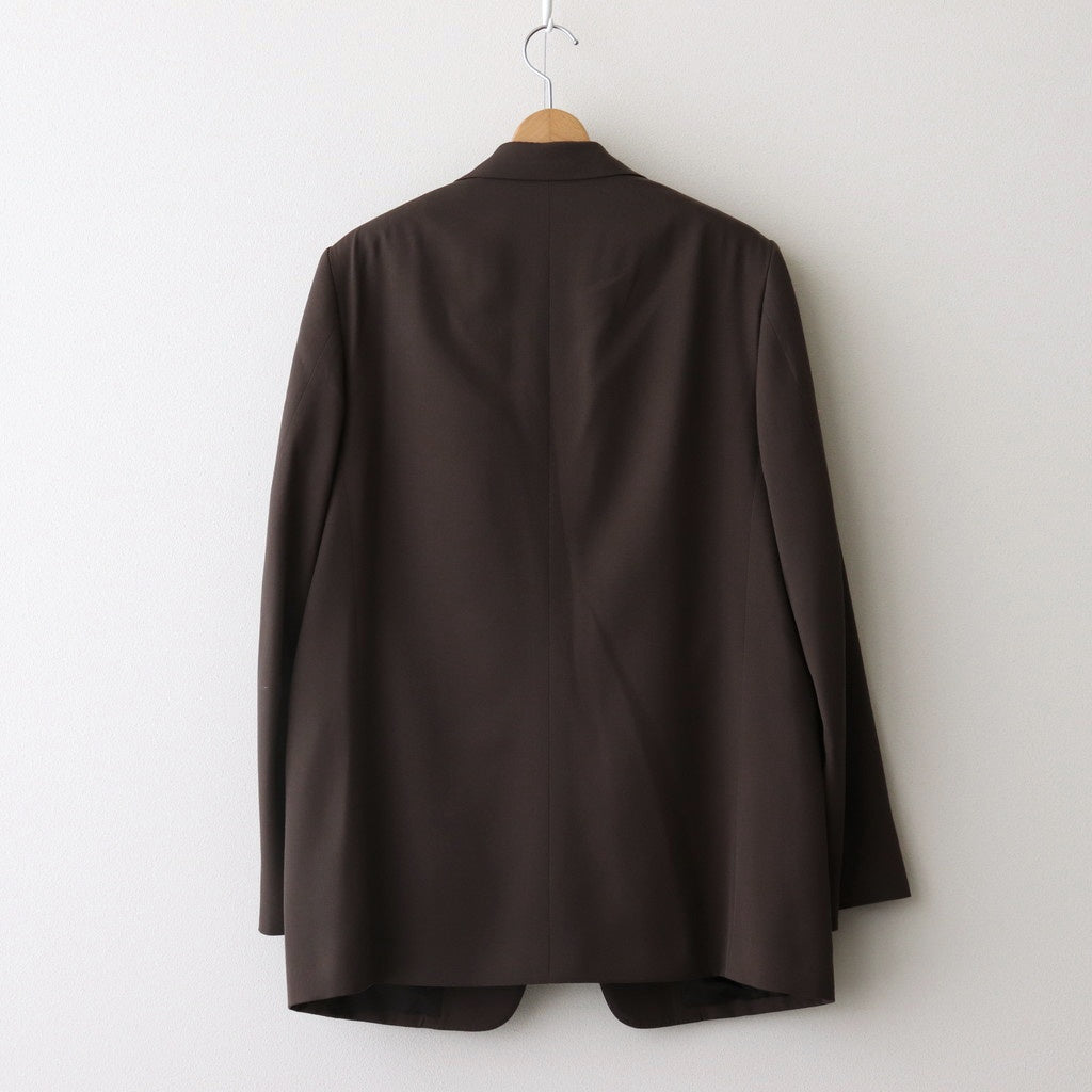 LIGHT WOOL MAX GABARDINE JACKET #DARK BROWN [A25SJ01MG]