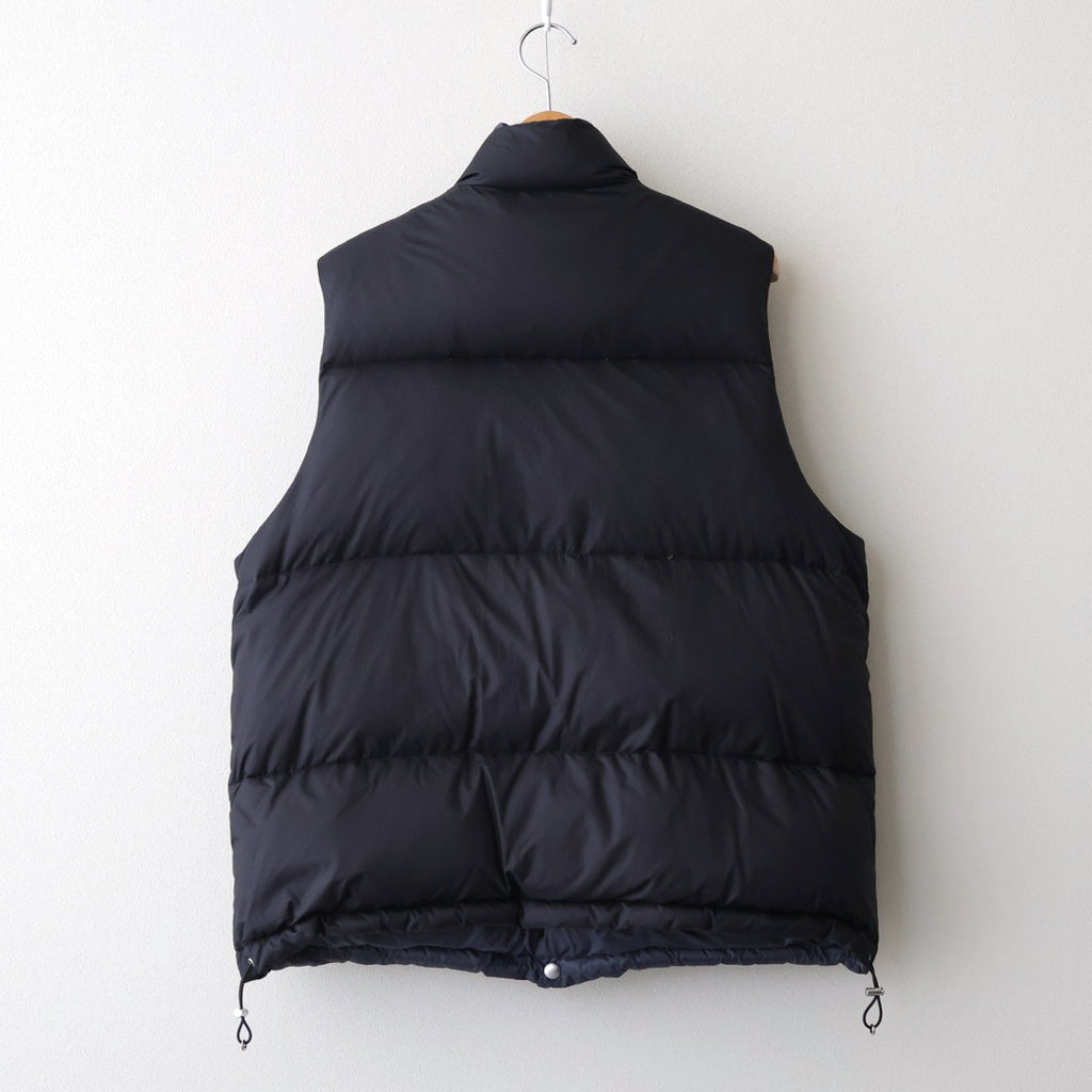 PUFFER REVERSIVLE VEST #BLACK x NAVY [25330203]