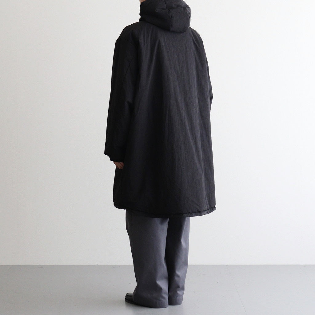 OVERSIZED PADDED HOODY COAT #BLACK [ST.1214]