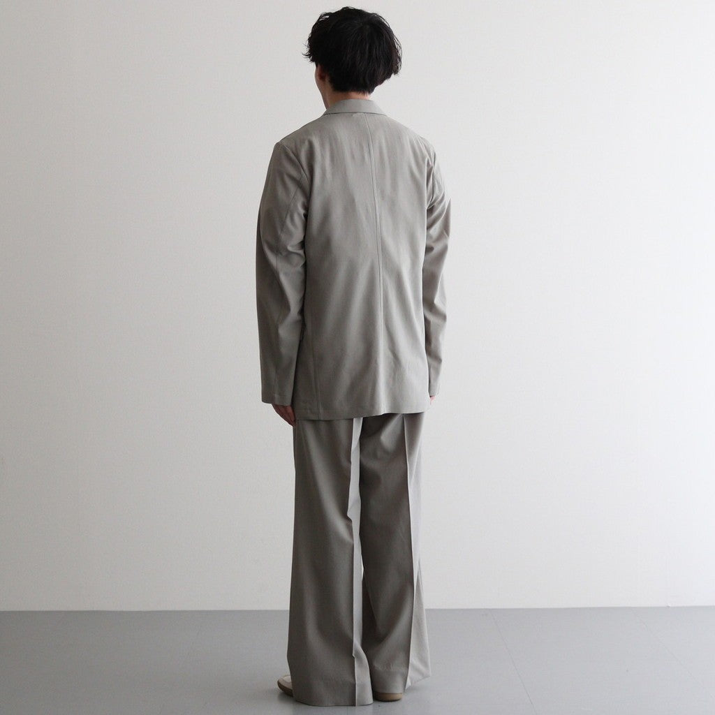 WOOL TROPICAL DOUBLE BREASTED JACKET #GRAYISH KAHKI [YK25SS0897J]