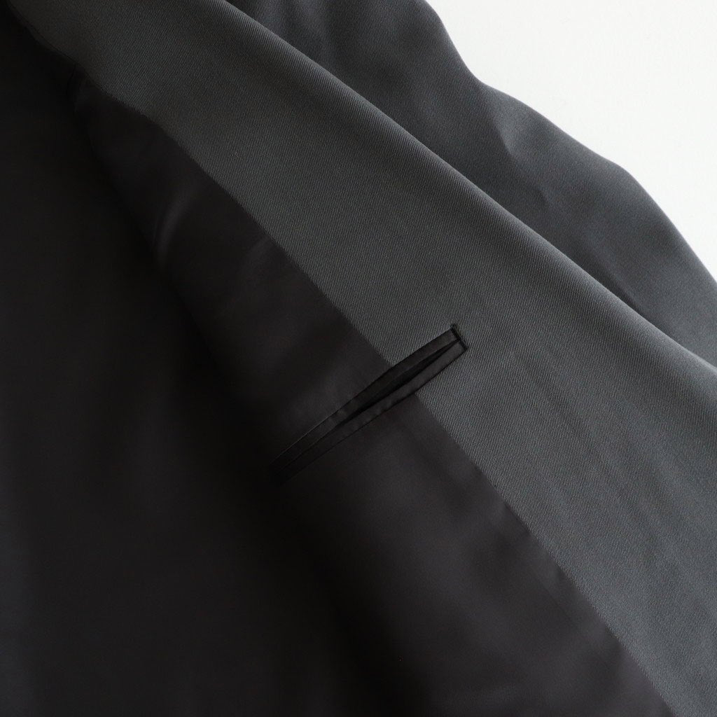 LIGHT WOOL MAX GABARDINE JACKET #DARK GRAY [A25AJ01MG]