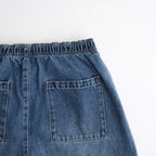 CORPORATE DENIM EASY PANTS #DARK WASH [FSC263-40154FB]