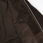Suede Zip Blouson #D/BRN [12620204]