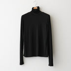MODAL SILK JERSEY TURTLENECK PULLOVER #BLACK [KKAGLW0012]