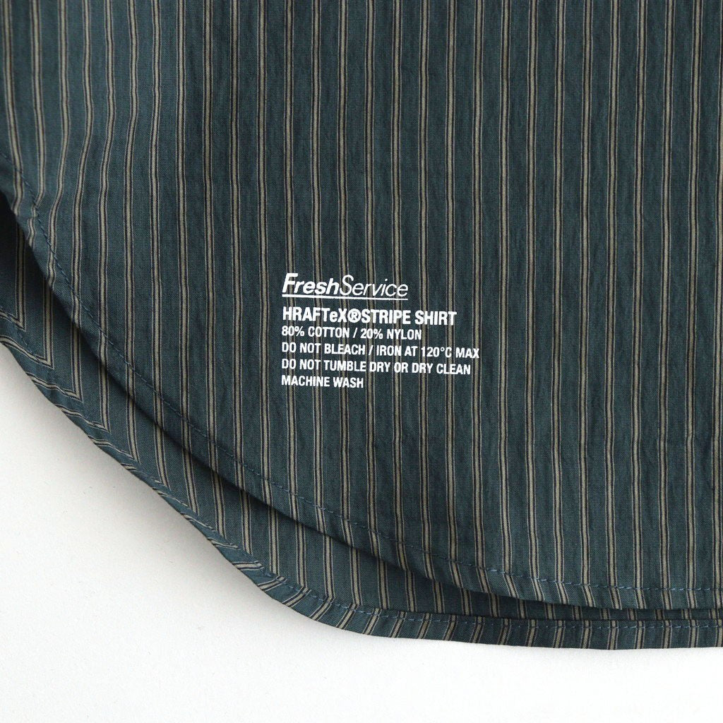 HRAFTeX S/S STRIPE SHIRT #GREEN STRIPE [FSC262-50008]