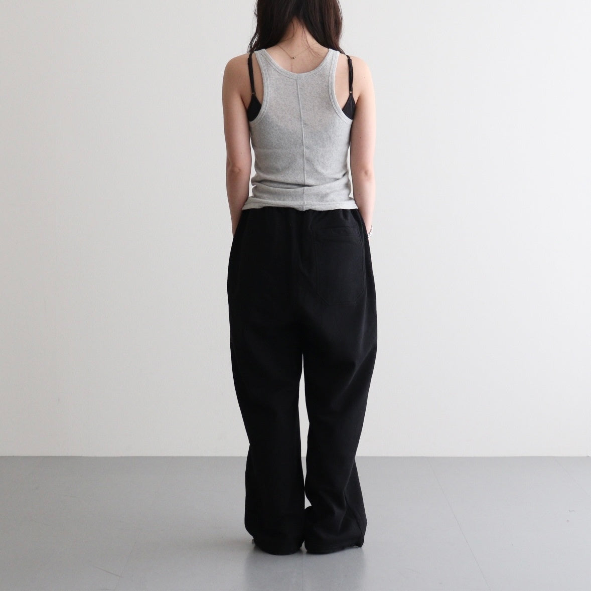 Gauze Teleco Tank Top #LT.GREY [I26SS-CUT1]