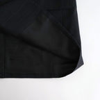 BLUEFACED WOOL JACKET #CHARCOAL NAVY STRIPE [A26SJ01BA]