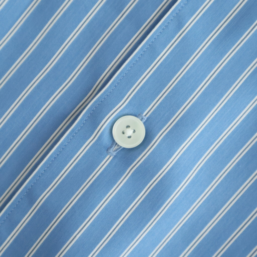 COTTON SILK STRIPE SHIRT #BLUE STRIPE [A25AS01CS]