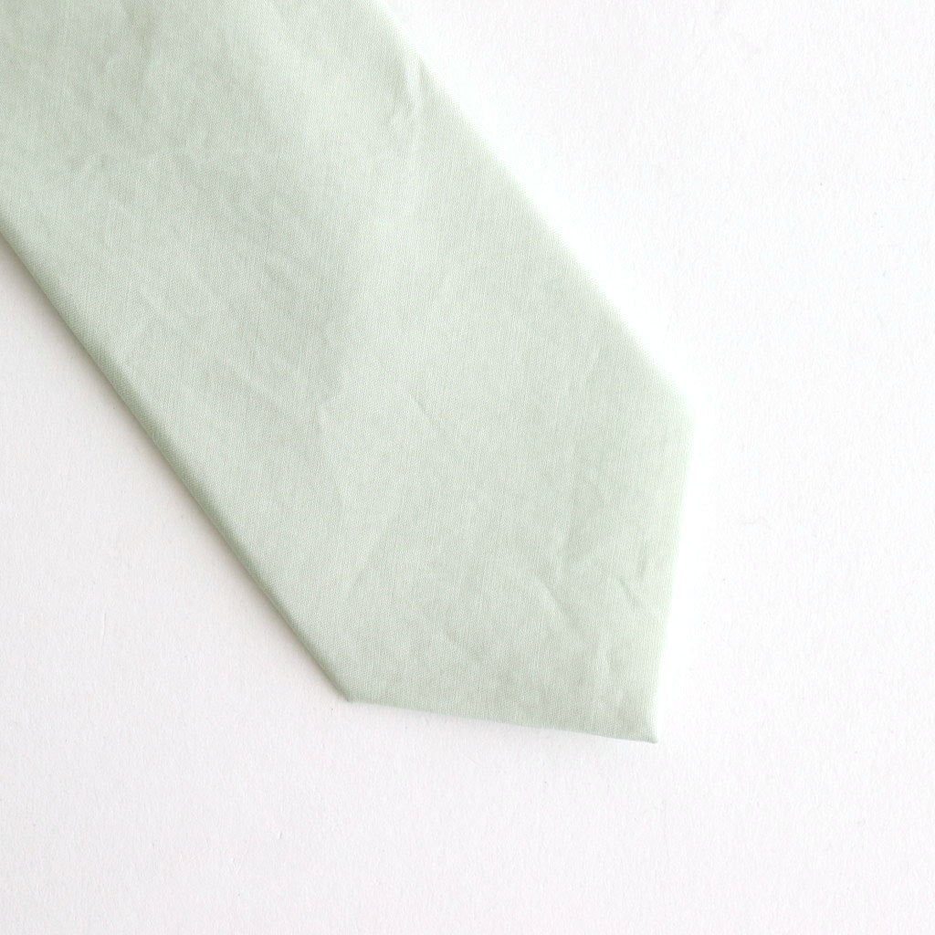 WASHED FINX TWILL TIE #LIGHT KHAKI [A25AT06TN]