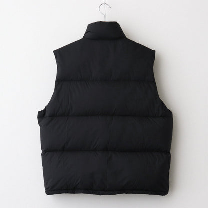 SUPER LIGHT NYLON RIPSTOP DOWN VEST #BLACK [A24AV03NL]