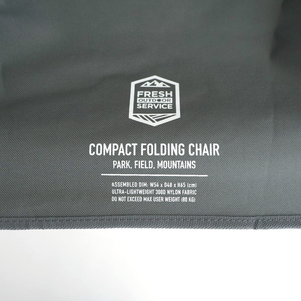 COMPACT FOLDING CHAIR #GRAY [FSP262-99005]