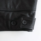 Leather Flight Jacket #BLACK [YK25FW01017B]