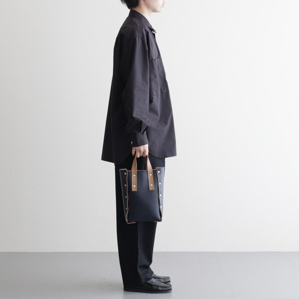 your choice // assemble hand bag tall S #mocha × navy [yc-rb-ats]