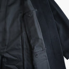 SUPER FINE WOOL MOSSER SOUTIEN COLLAR COAT #BLACK [A26AC01WM]