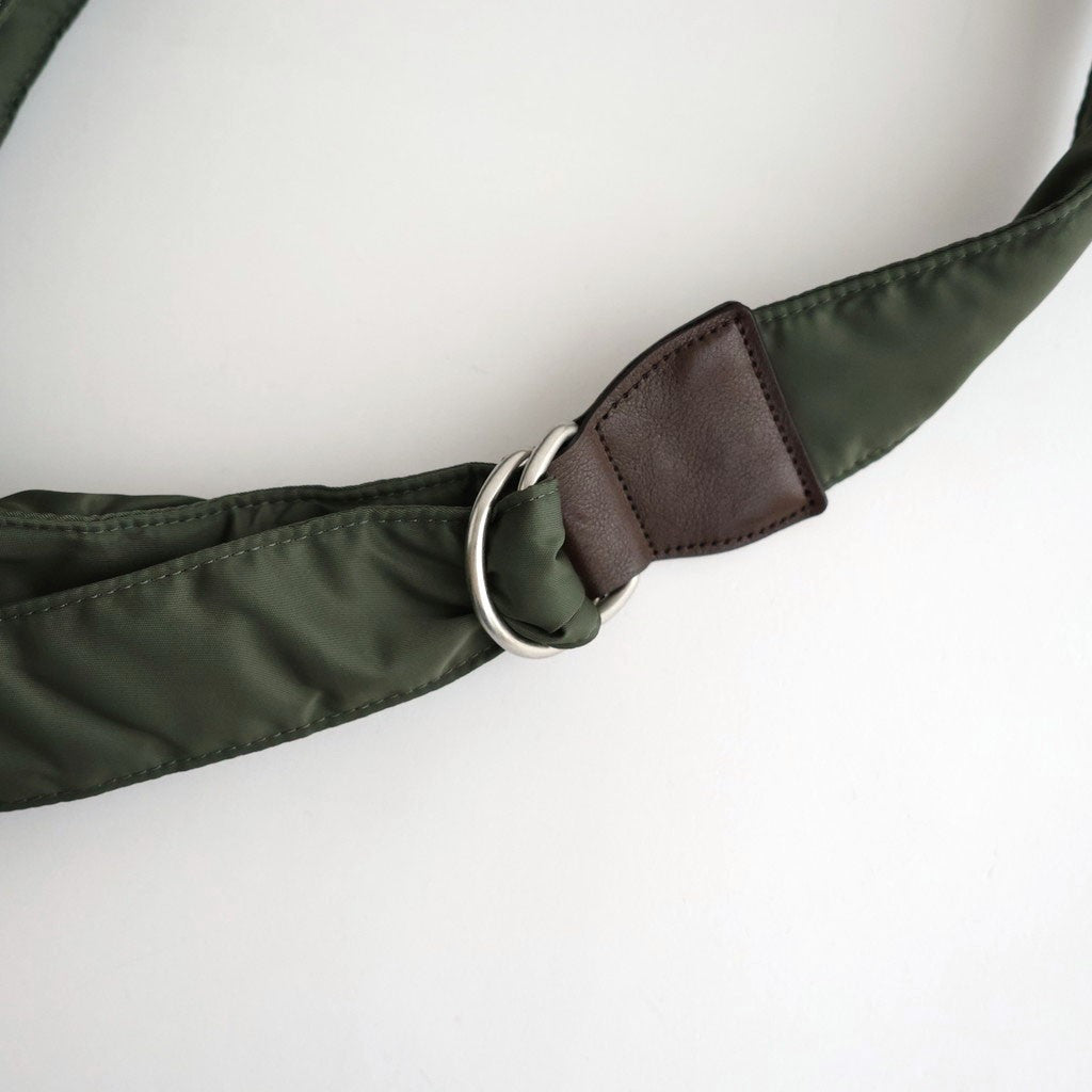 ナイロンツイル マルチポケットショルダーバッグ #KHAKI [HR-K207-051]