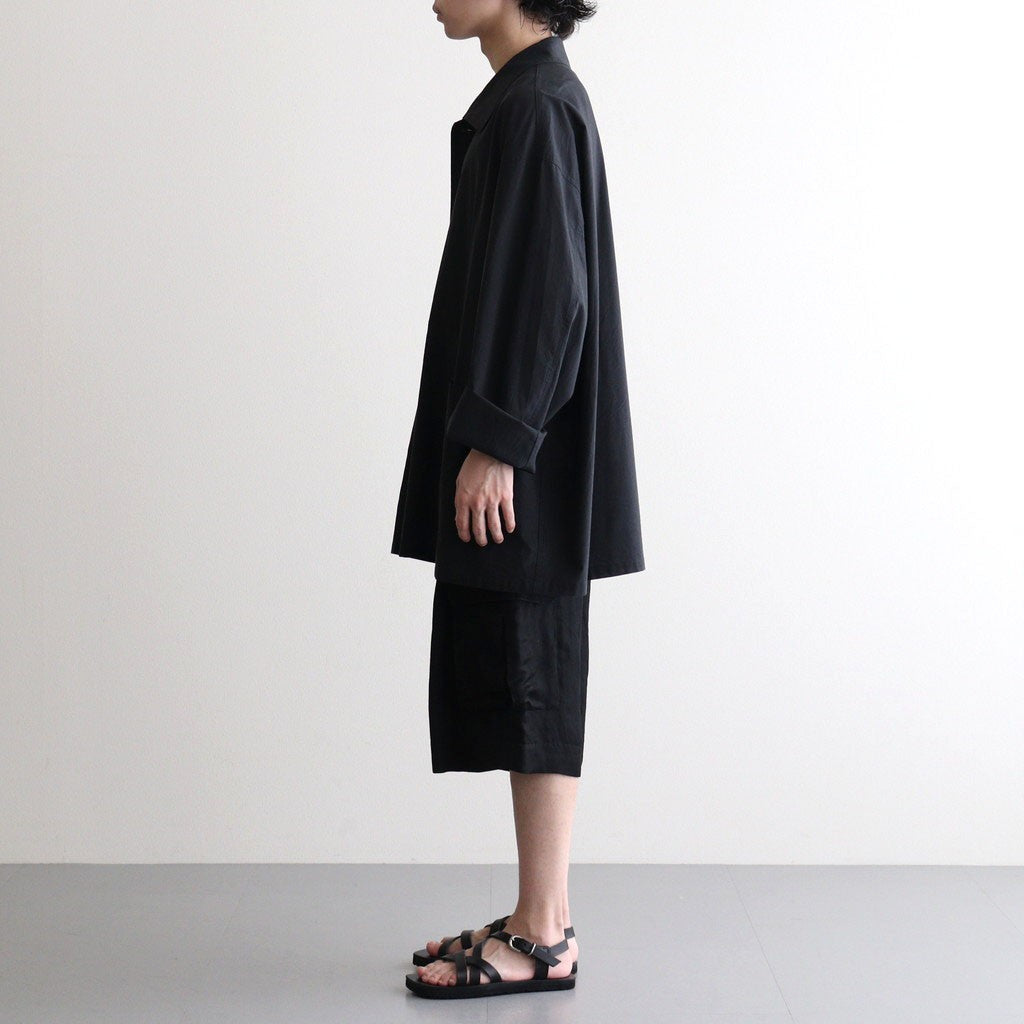 VIS/LI BRIGHT TWILL CARGO SHORT TROUSERS #BLACK [ST.1458]
