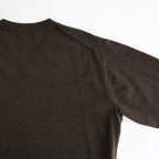COTTON YAK KNIT V-NECK SWEATER #BROWN [KRAGLW0200]