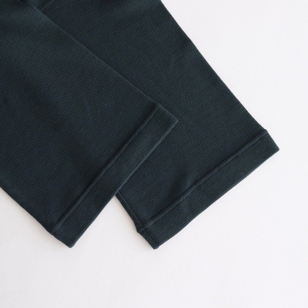 FSSOT | 製品染 30/-スパンポリエステルワッフル クルーネックオーバーサイズプルオーバー #DARK GREY [GE_FR1203TF]