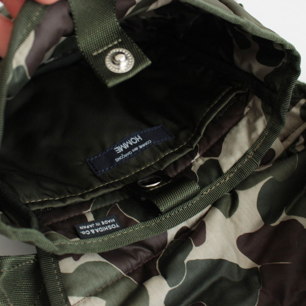 CDG × PORTER コラボ ショルダーバッグ カーキ 総柄 ナイロン製 PORTER ナイロンツイル ショルダーバッグ #KHAKI [HO-K202-051