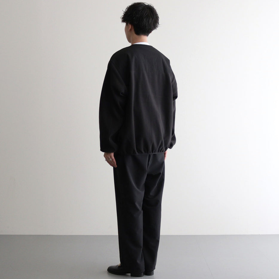 SYNTHETIC FLEECE CARDIGAN #BLACK [FSC243-30093]