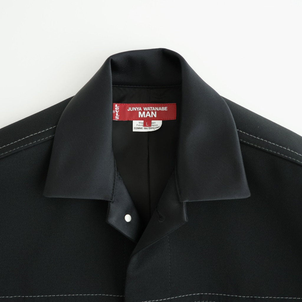 Levi's ウールサージ×キュプラシルク拝絹地 ジャケット #BLACK [WR-J202-051]
