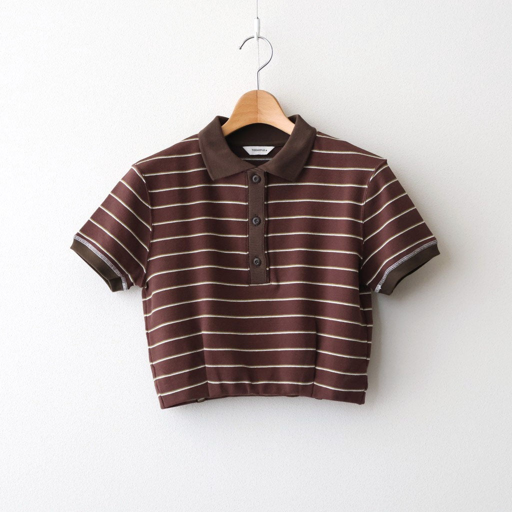 Border Polo Tops #CHO [12610606]