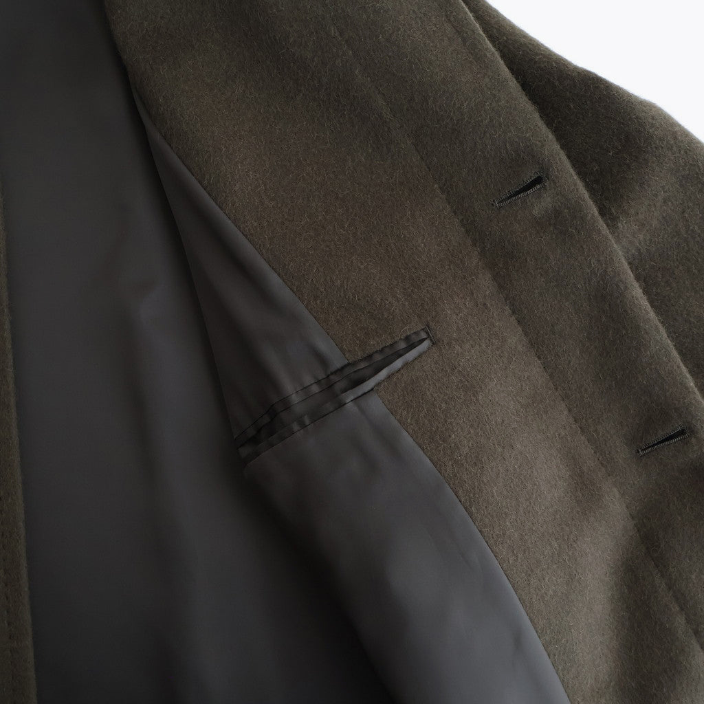 BABY CAMEL FLANNEL COAT #DARK BROWN [A25AC01BF]