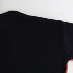 COLOR COMBINATION KNIT LS #ORANGE × NAVY [ST.713]