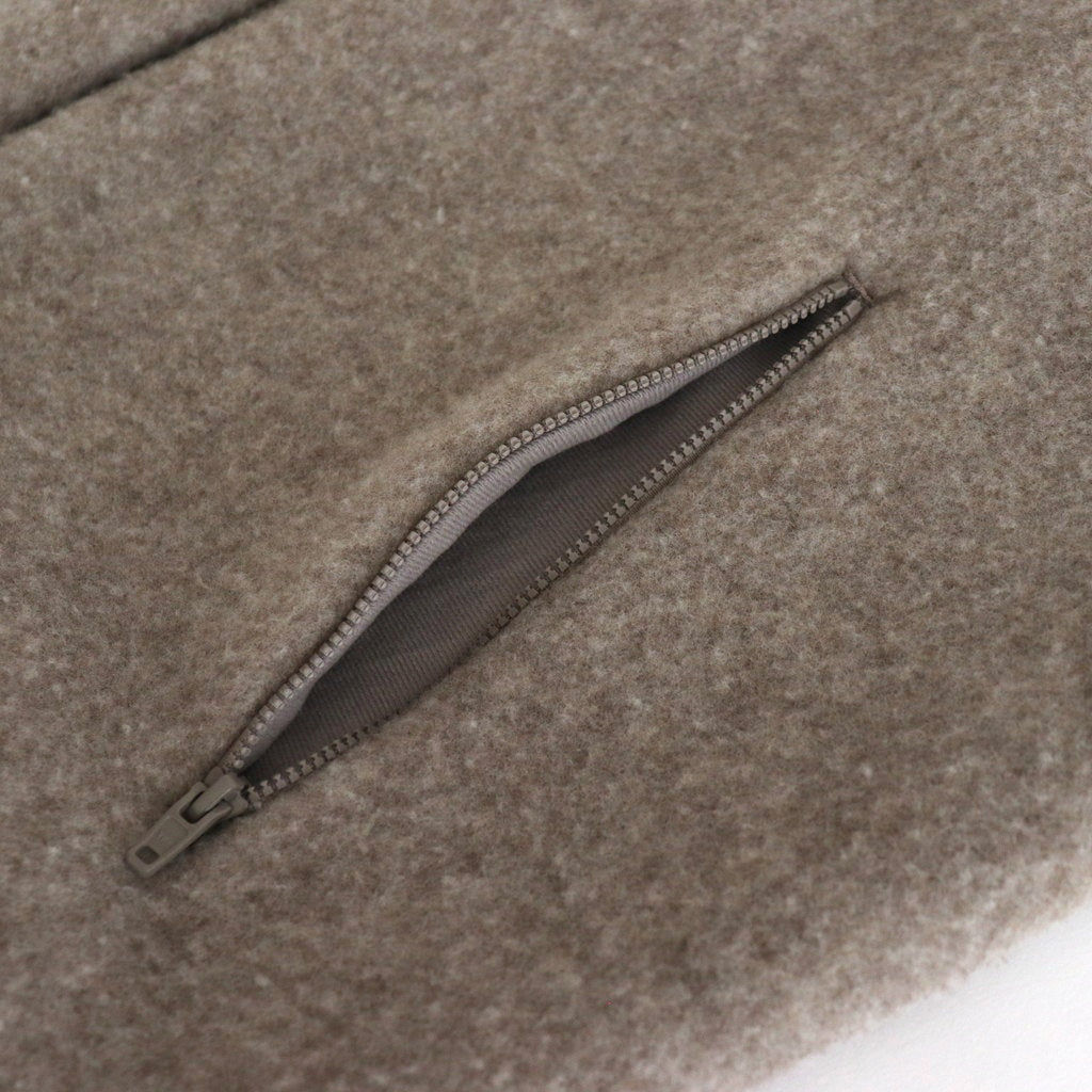 WOOL FLEECE VEST #natural l.gray [14452]