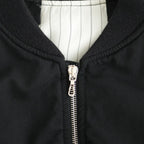 Fulled Wool Twill Flight Jacket #BLACK [GU263-30411]