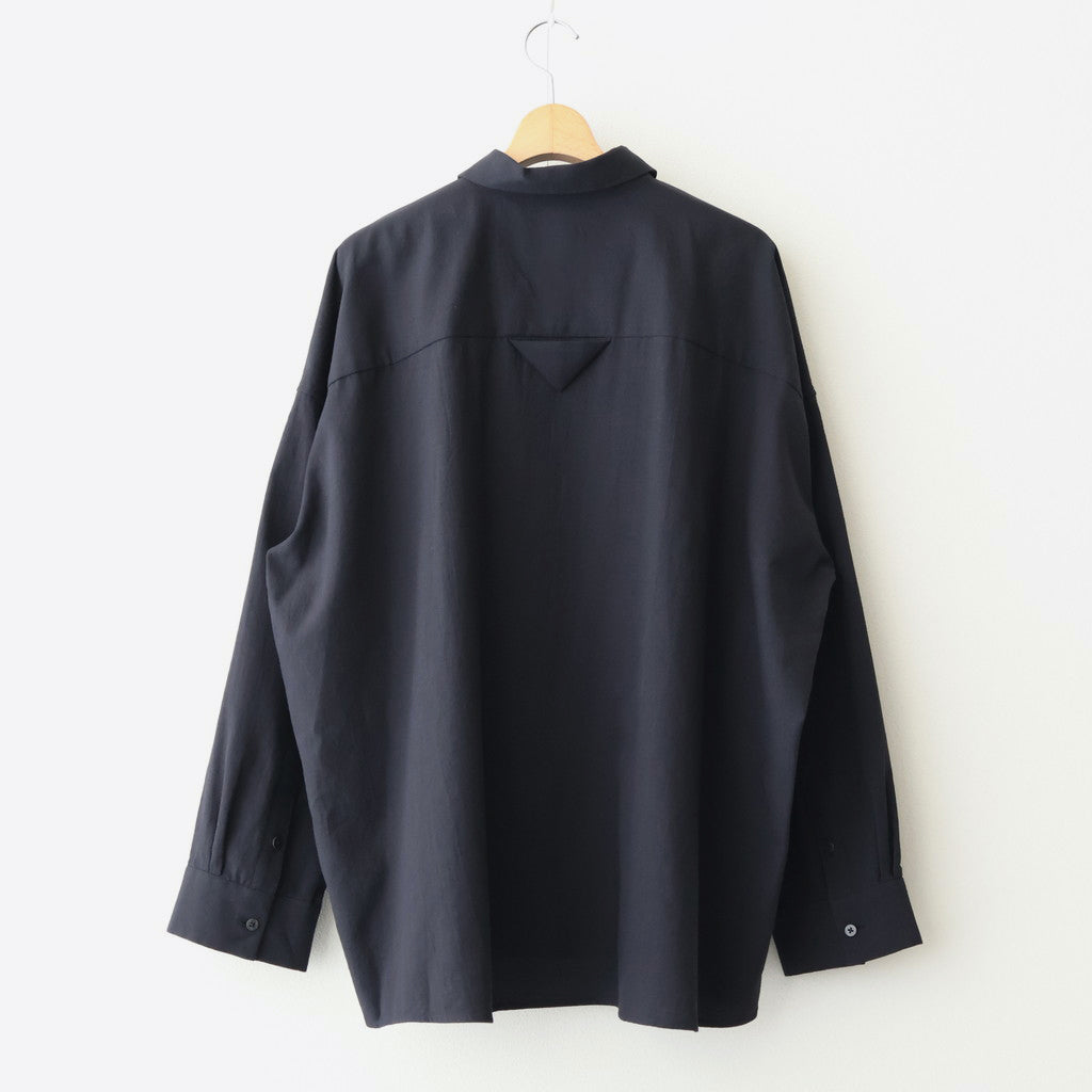 ワイドBOXシャツ-P #BLACK [D225-T892-P]