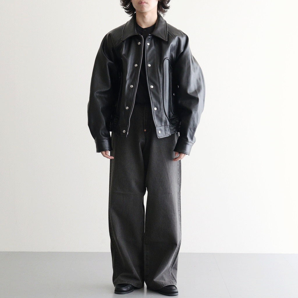 SHRINK BOMBER JACKET #BLACK SHRINK [26440701]