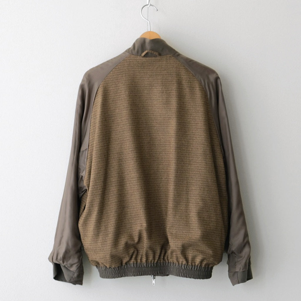 Wool Nylon Reversible Harrington Jacket #OLIVE [YK25FW01058B]
