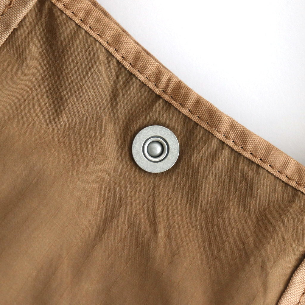 綿ナイロンリップパッチワーク トートバッグ #BEIGE [HO-K203-051]