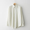 COTTON SILK STRIPE SHIRT #IVORY STRIPE [A26SS01CS]