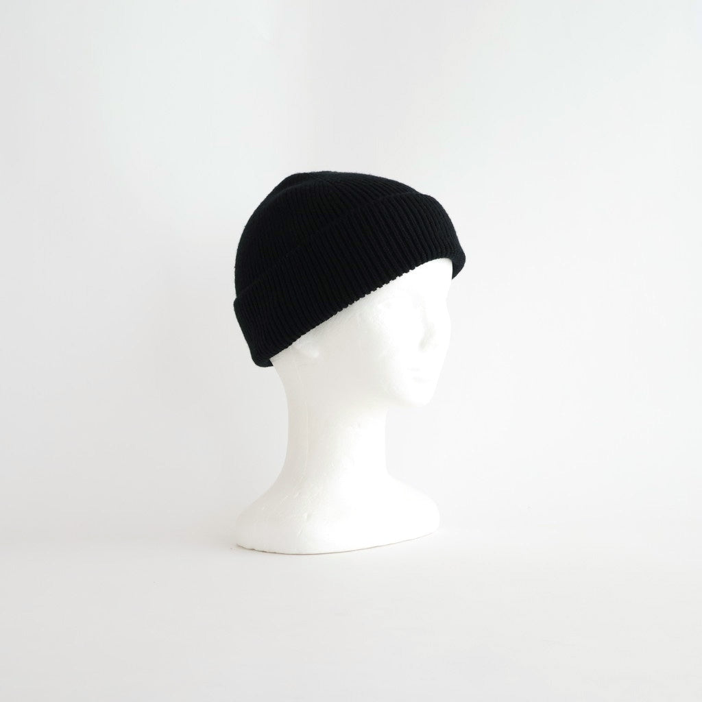 WASHABLE MERINO SEAMLESS BEANIE #BLACK [R5140-AW25]