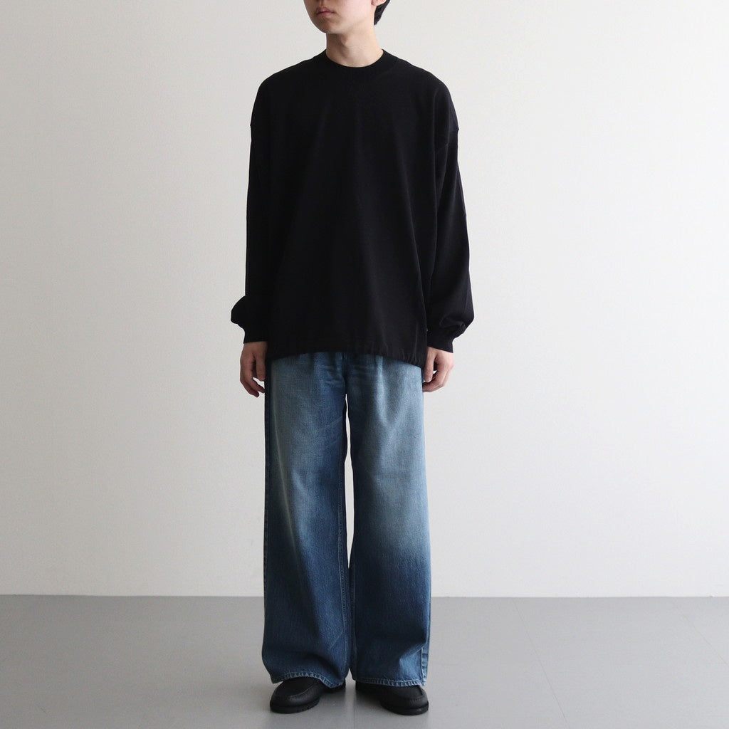 綿天竺 セーター #BLACK [HO-N001-051]